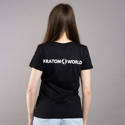Тениска Kratom World, облекло, марка kratom, kratom Прага, дамски гръб