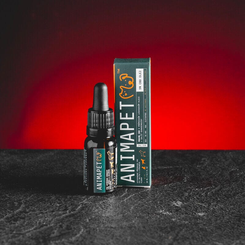 CBD масло за кучета 5% масло от сьомга за кучета намалява стреса при кучетата