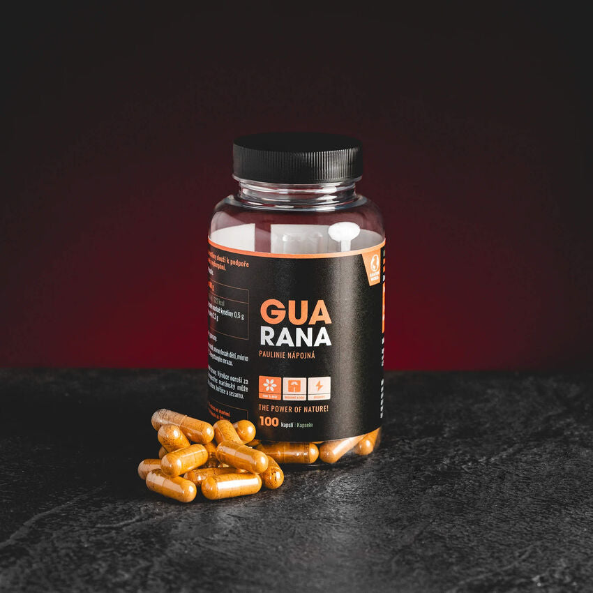 Капсули Kratom World Guarana, пиеща гуарана Pauline в капсули с натурален кофеин