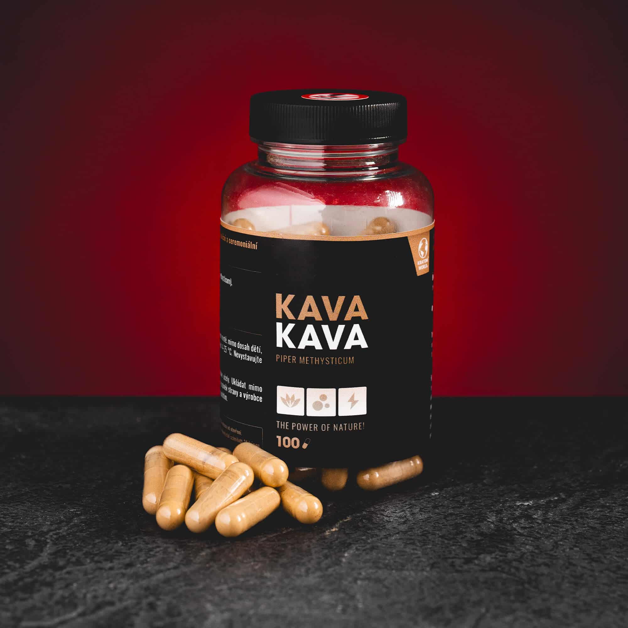 Капсули Kratom World Kava Kava, декорация, качество на кава в капсули kratom world