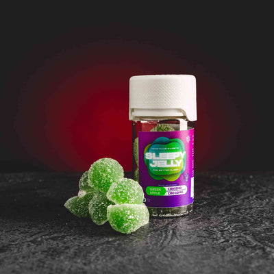 Kratom World Sleepy Jelly cbn cbd релаксация освобождаване чувство без стрес зелена ябълка