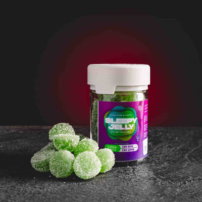 Kratom World Sleepy Jelly cbn cbd релаксация освобождаване чувство без стрес зелена ябълка 20 бр.
