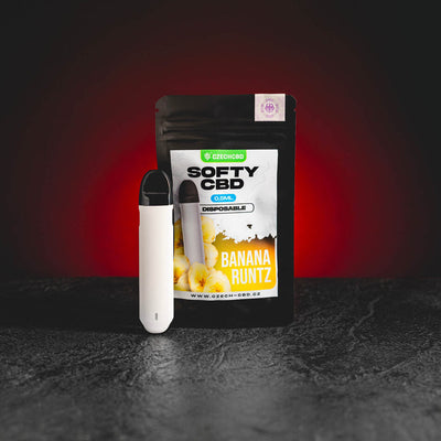 CBD Vape инхалатор изпарител Kratom World Прага Разпродажба Banana Runtz Softy 0.5 мл