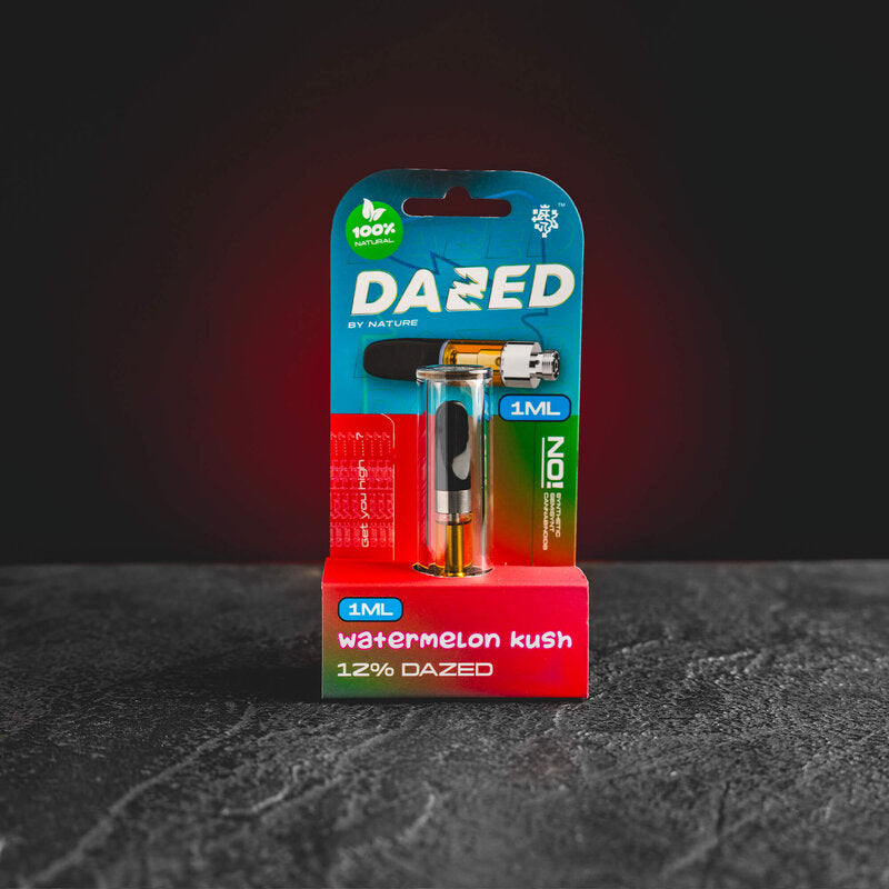 Картридж за изпарител dazed essence watermelon kush Диня 1 ml качество HHCpo vape Разпродажба Прага Пилзен Бърно картридж