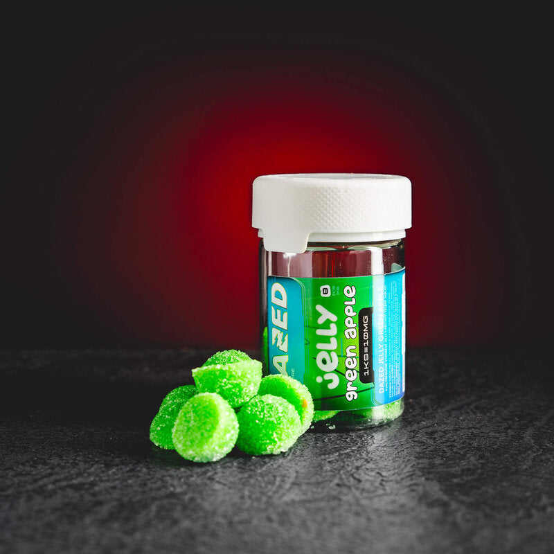 Dazed Jelly зелена ябълка парченца шоколад качествен шоколад hhc опит разпродажба прага ядливи продукти hhc 500 мг hhc