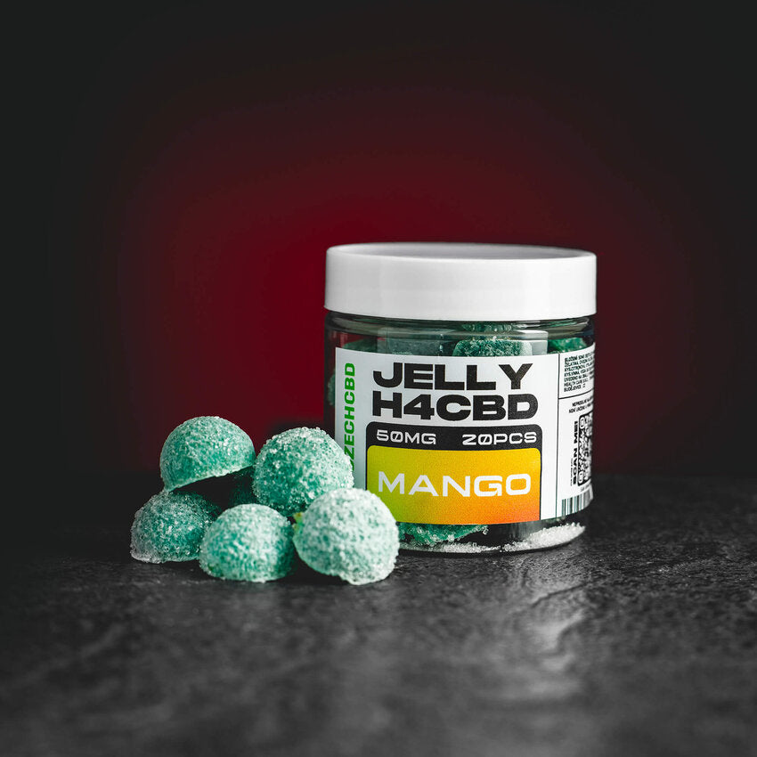 h4cbd Желирани бонбони HHC 50mg CBD Kratom манго Прага Автомат Стромовка Продажба Манго
