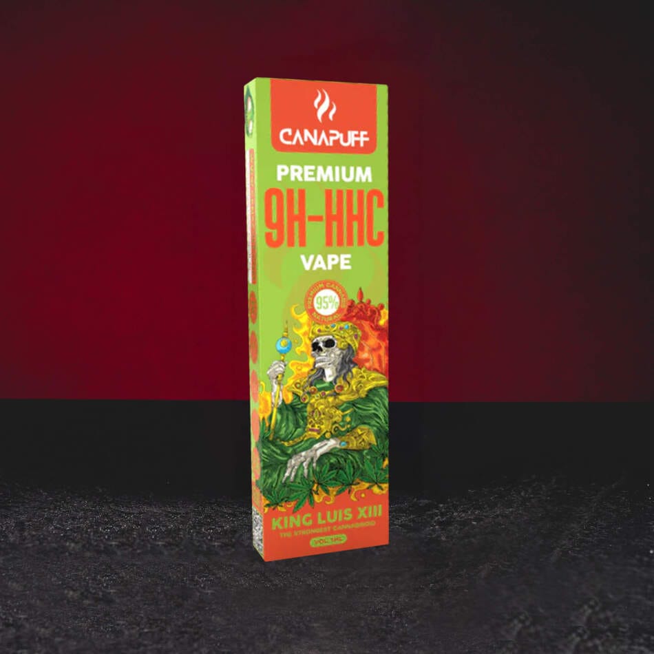 9H-HHC Vape King Luis XIII 95% 1ml - интензивен kush вейп с аромат на бор, лайм, земя и петролни тонове, вдъхновени от профила на OG Kush