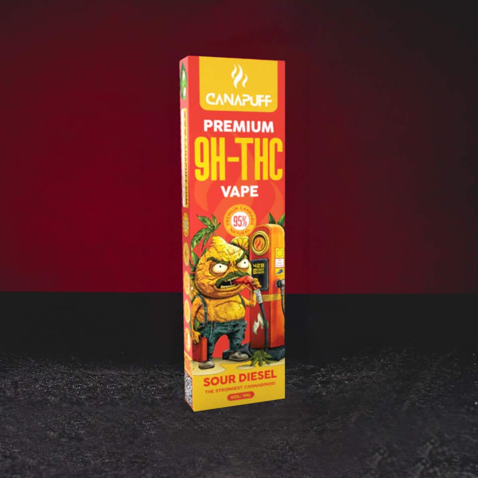 9H-TH Vape 95% 1ml Sour Diesel – отличителен вейп с дизелов аромат, земни тонове и енергичен характер