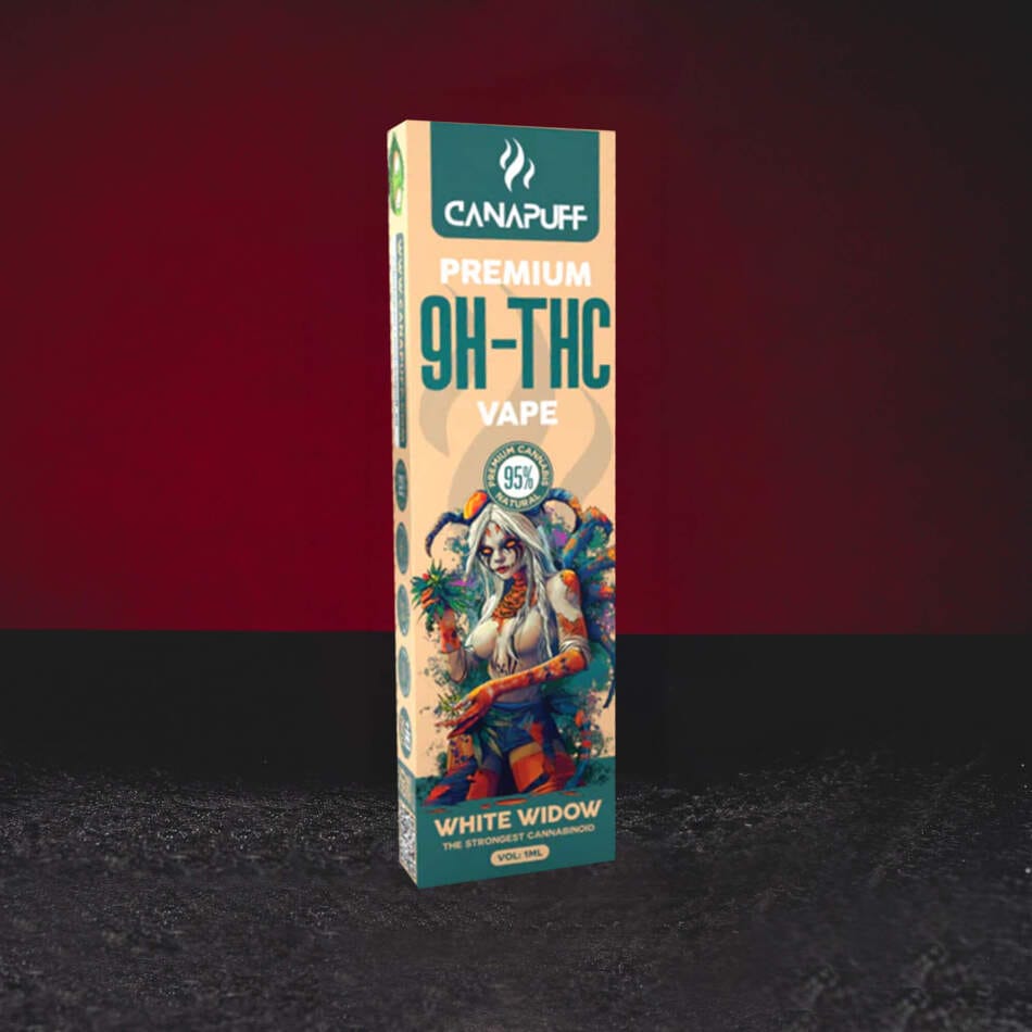 9H-TH Vape 95% 1ml White Widow – елегантен вейп с комбинация от бор, цитрусови, земни и леко пикантни нотки