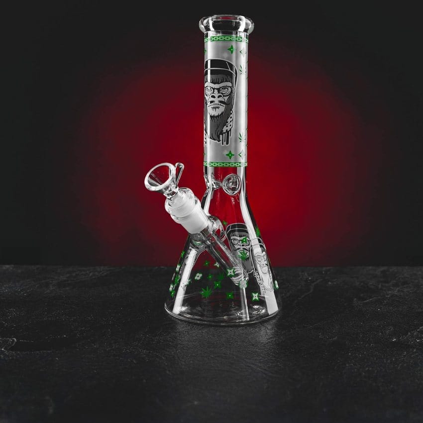 kratom world bong skleněný gorilla green light luminescent kratomworld