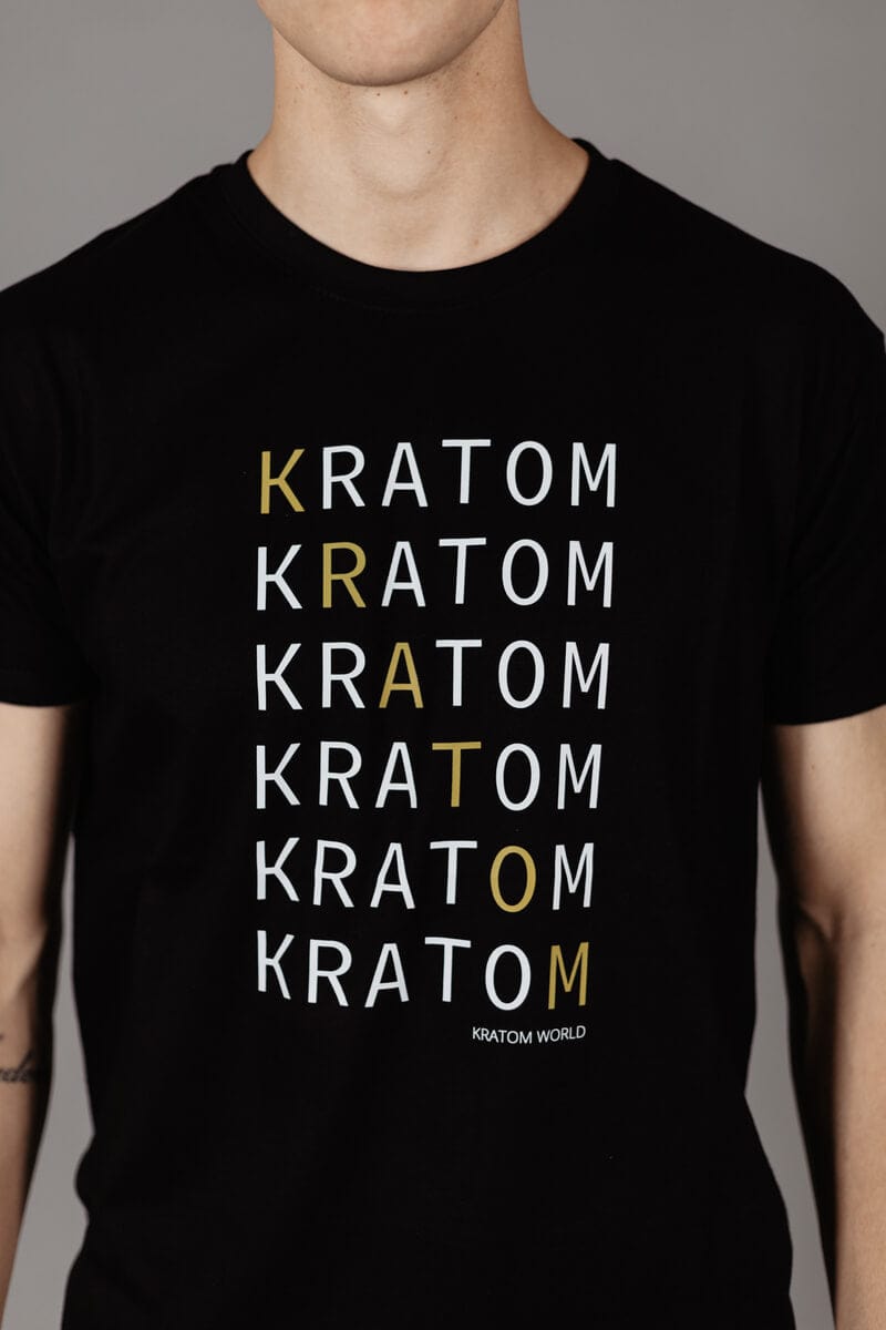 Тениска Kratom World Детайл на тениска Kratom