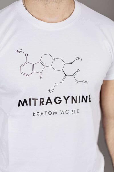 Тениска Kratom World с детайл от митрагинин