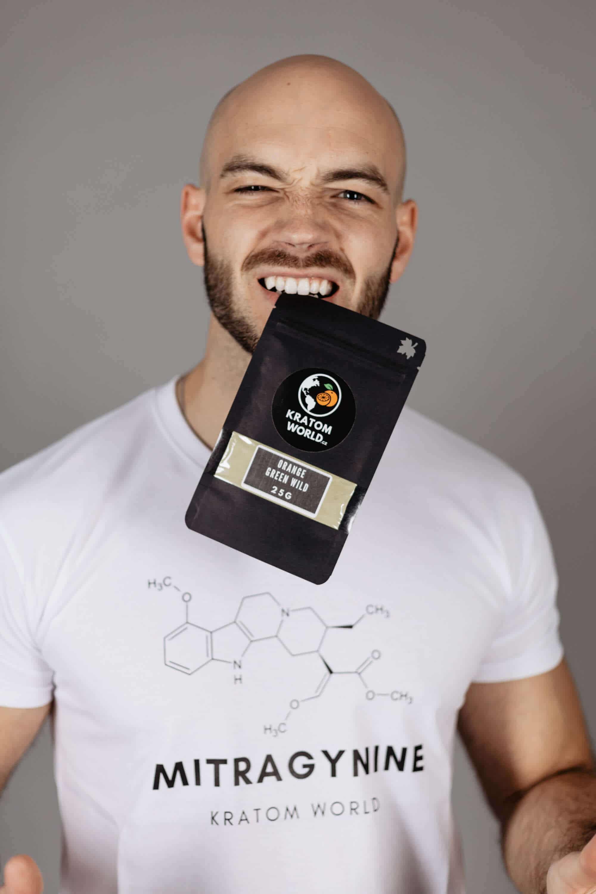 Тениска Kratom World Mitragynine с вкус на кратом